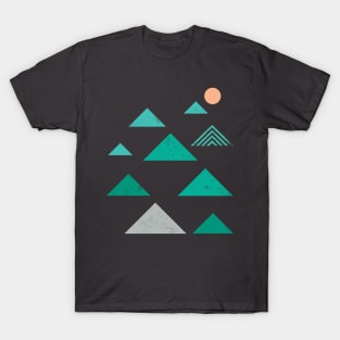 90s Retro Sunset Mountains T-Shirt